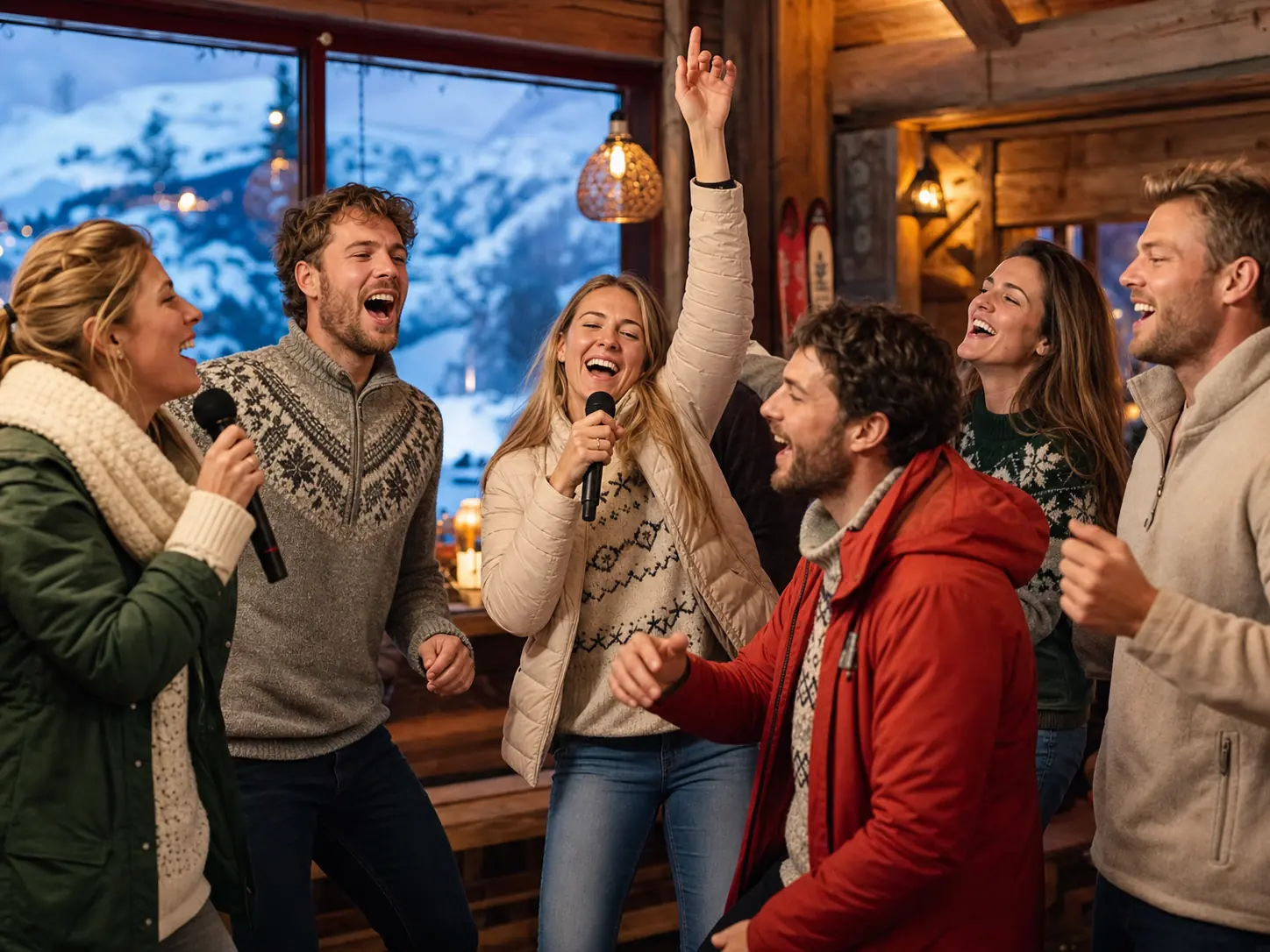 Après-Ski Music Bingo party atmosphere