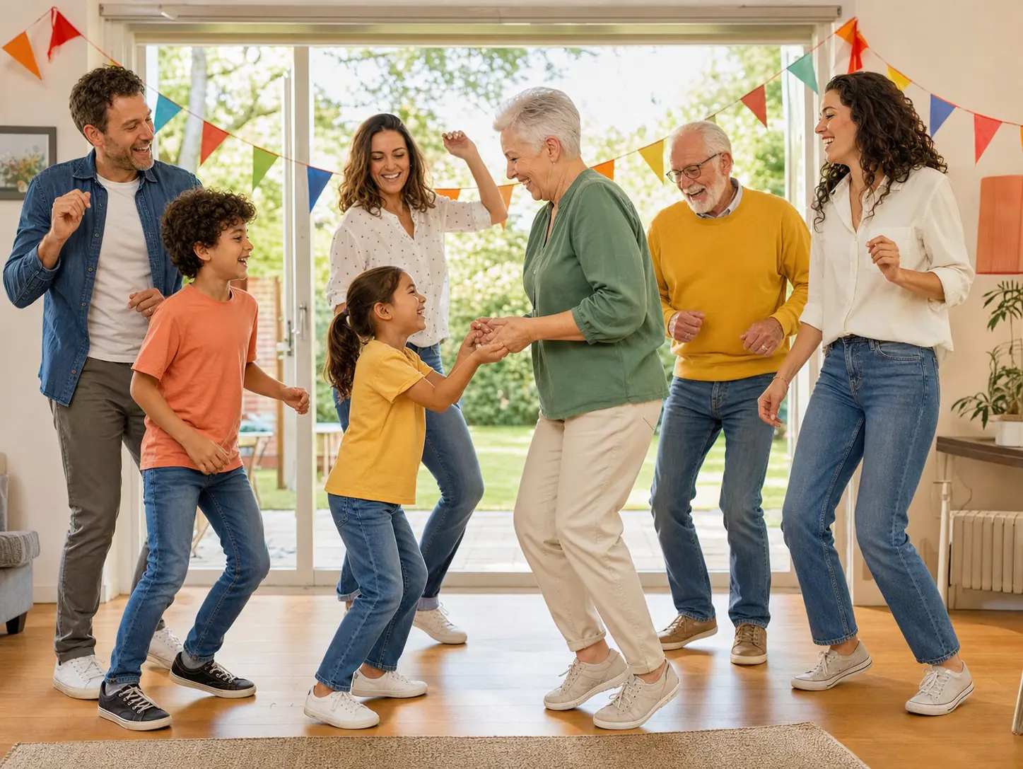 Familie Bingo in een feestelijke setting