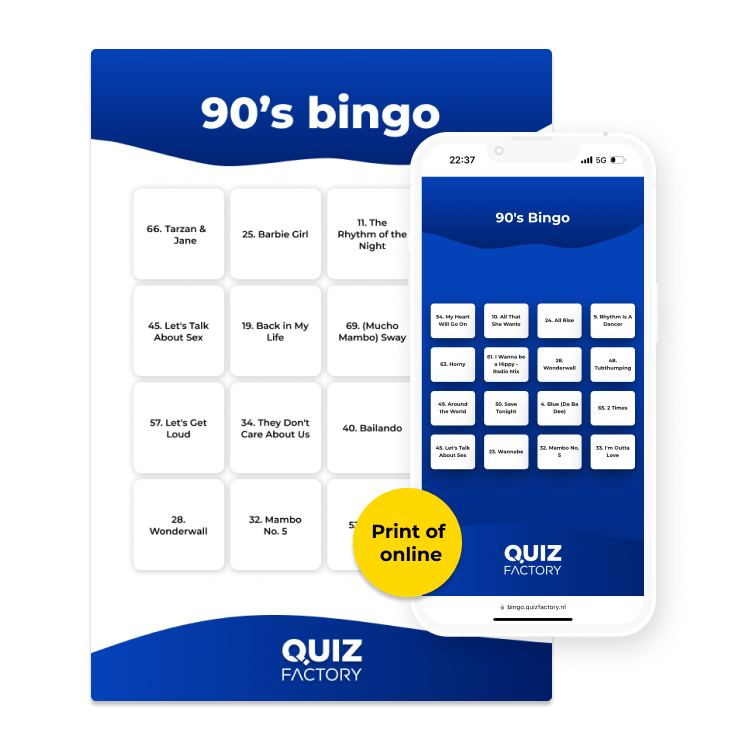 90's Bingo